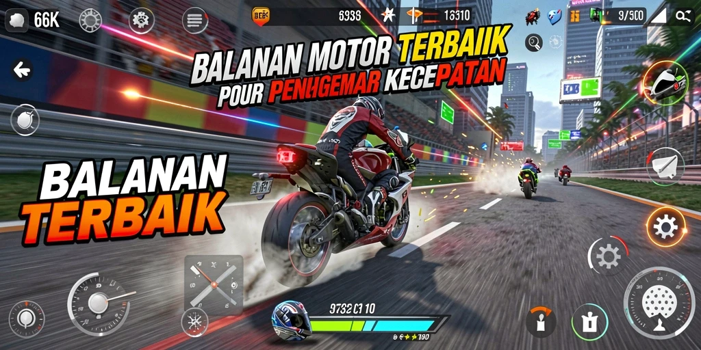 Tampilan menarik dari gameplay 66K yang mendebarkan.