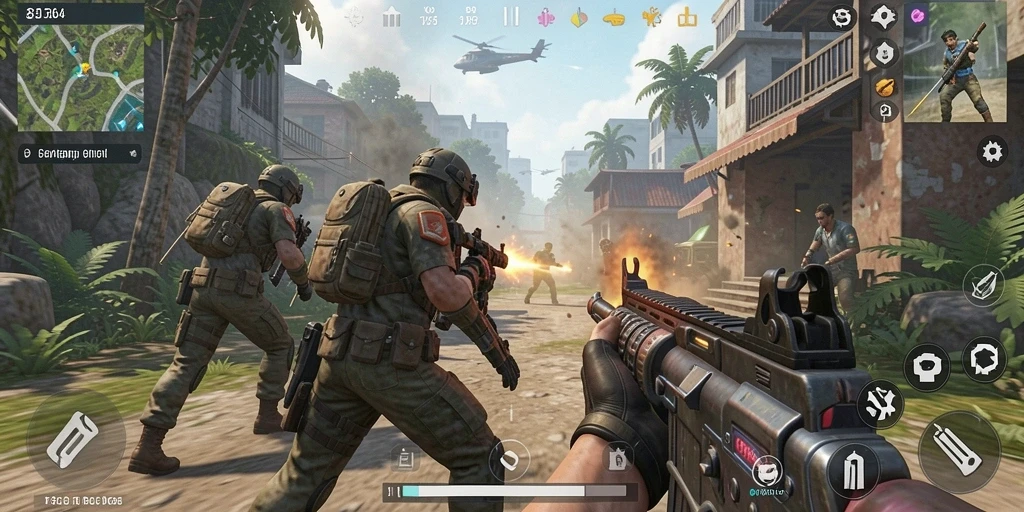 Gameplay seru dalam pertempuran TPS di 8364.