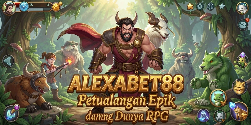 Screenshot menampilkan gameplay RPG yang mendebarkan di ALEXABET88.