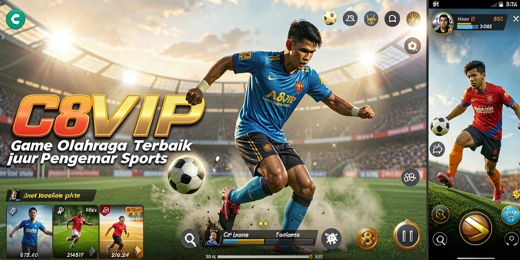 Tampilan gameplay seru dan kompetitif dalam C8VIP.