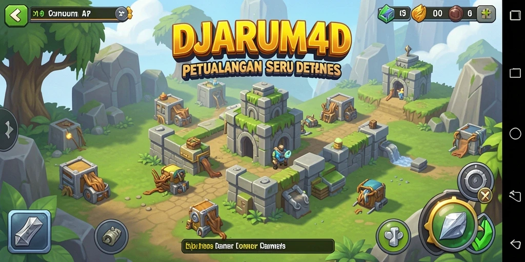 Tampilan gameplay <strong>DJARUM4D</strong> dengan aksi seru Tower Defense.