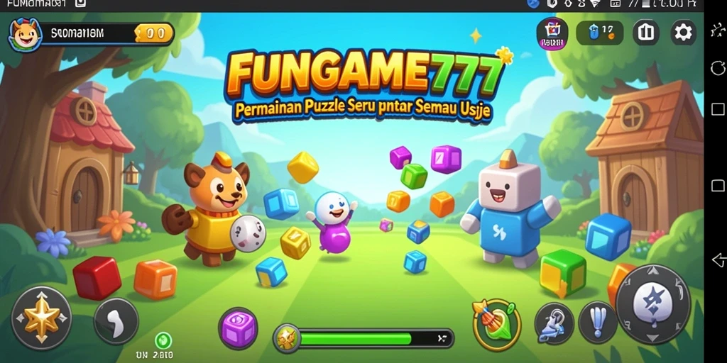 Gameplay FUNGAME777 yang menantang dan seru dalam menyelesaikan puzzle.