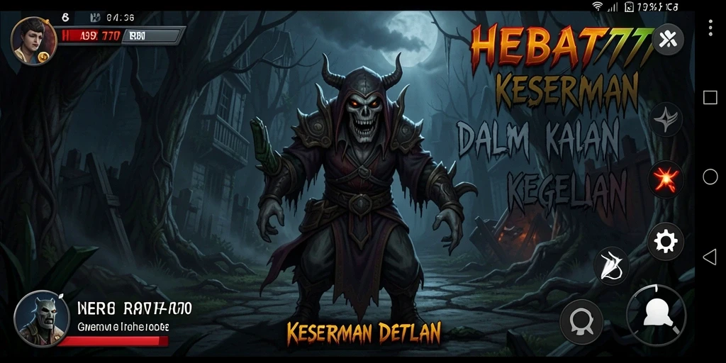 Gameplay menakutkan dengan suasana gelap dan mencekam.