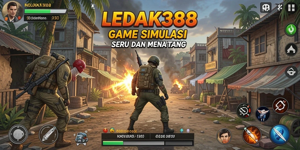 Tampilan gameplay yang imersif dalam LEDAK388