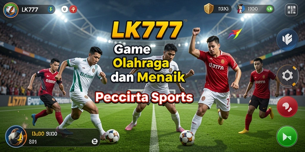 Tampilan gameplay LK777 yang penuh semangat olahraga.