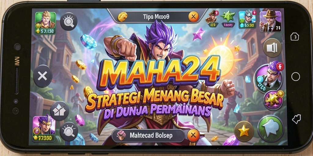 Screenshot gameplay MAHA24 menampilkan aksi strategi yang intens.