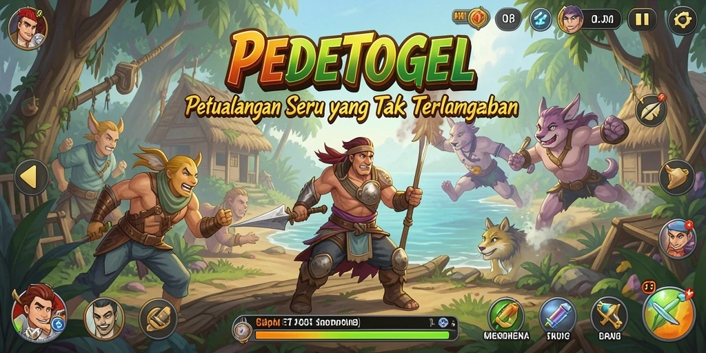 Tampilan gameplay seru di dunia petualangan PEDETOGEL.