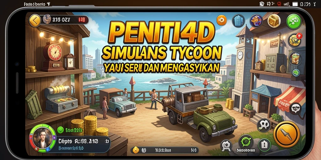 Screenshot utama PENITI4D menunjukkan pengelolaan bisnis yang dinamis.