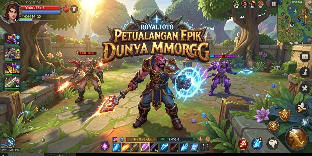 Tampilan gameplay menakjubkan di ROYALTOTO dengan petualangan seru.