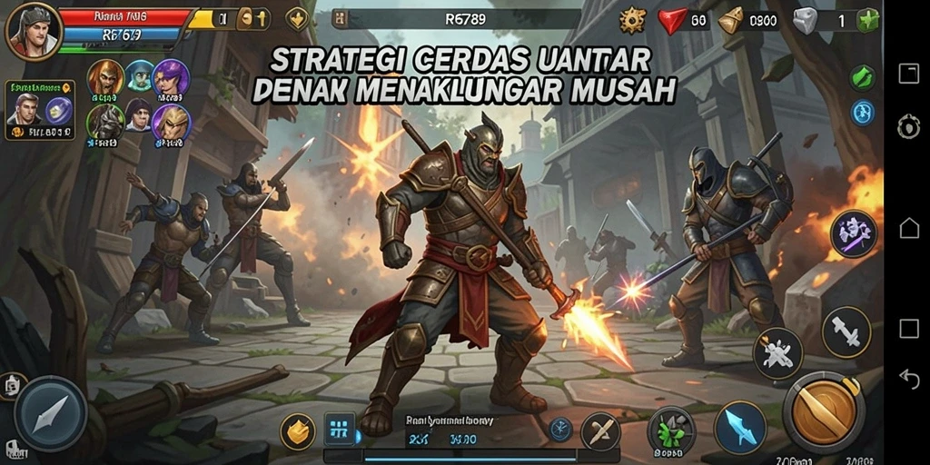 Screenshot gameplay RP6789 yang menampilkan pertempuran strategi yang seru.