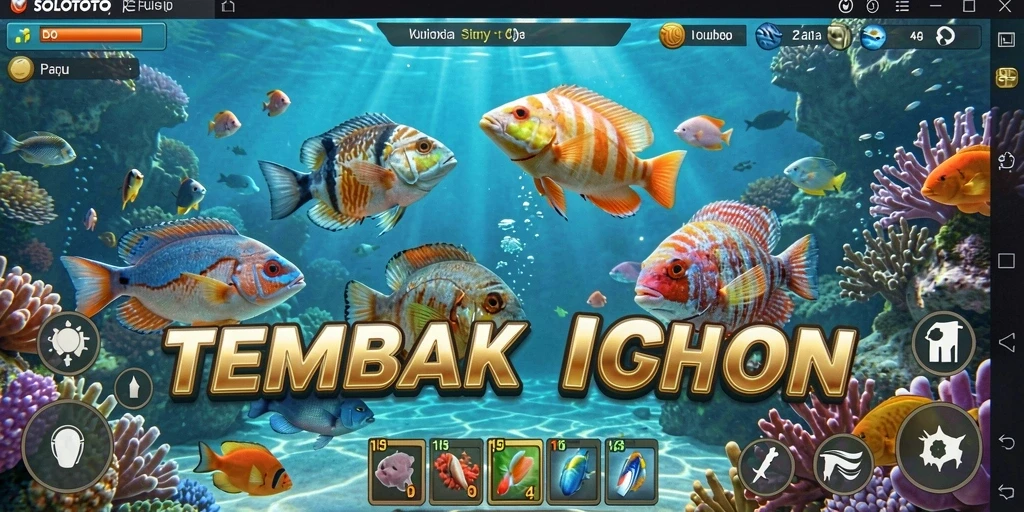 Tangkapan layar gameplay seru Tembak Ikan di SOLOTOTO.