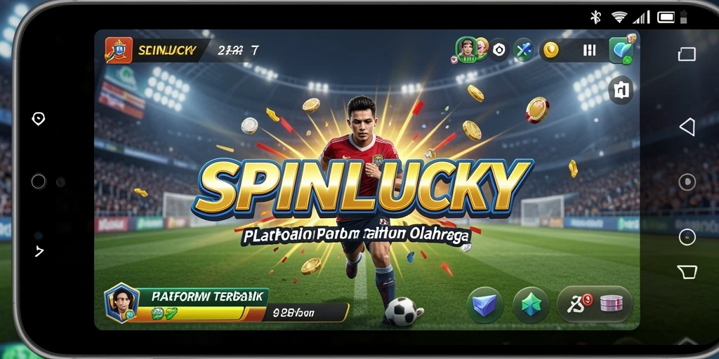 Tampilan utama SPINLUCKY menampilkan berbagai opsi taruhan olahraga.