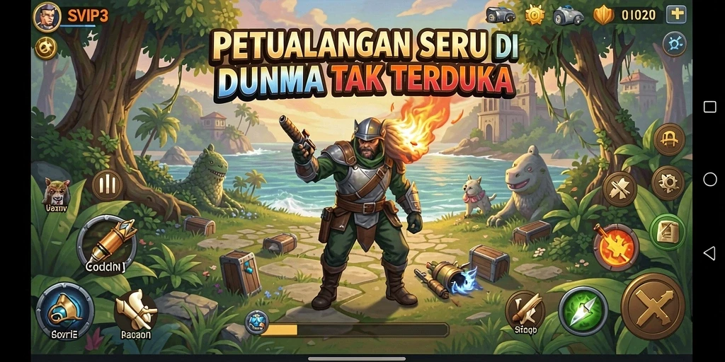 Tangkapan layar gameplay SVIP3 yang menarik di dunia petualangan.