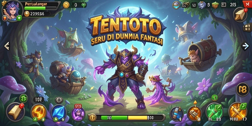 Gameplay <strong>TENTOTO</strong> yang menegangkan dan menarik di dunia petualangan.
