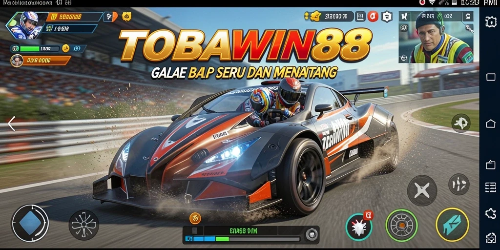 Gameplay menarik dengan berbagai pilihan kendaraan balap.