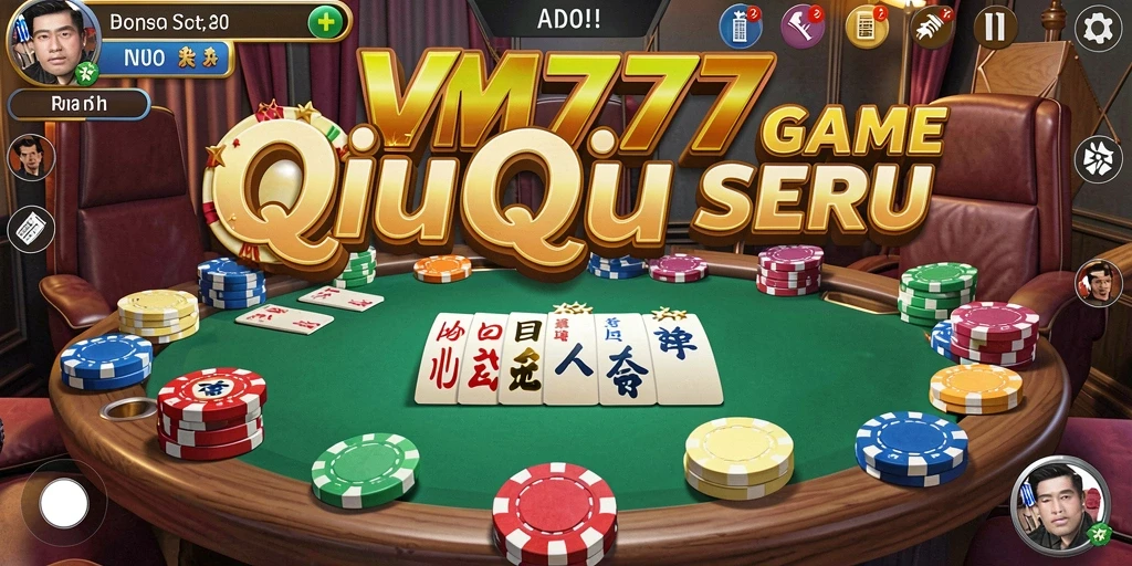Tangkapan layar gameplay QiuQiu yang mengasyikkan di VM777.